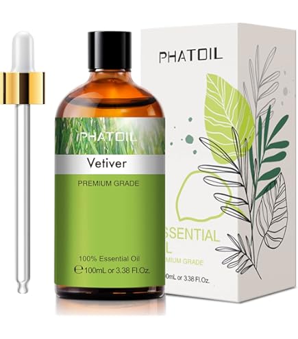 Amazon.com: Vetiver Essential Oil, 100% Pure Vetiver Oil for